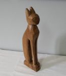 Sculpture bois Chat Egyptien