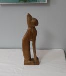 Sculpture bois Chat Egyptien