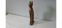 Sculpture bois Chat Egyptien