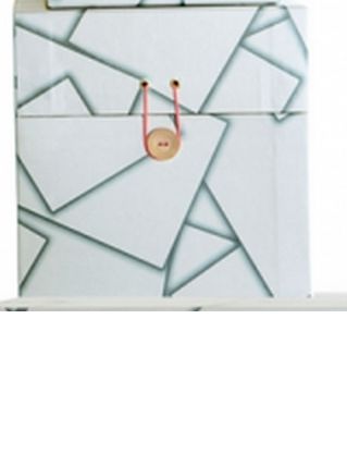 Grande boîte effet papier bleu