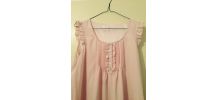 Robe rose babydoll