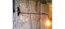 Lampe potence genre Jean Prouvé loft design industriel