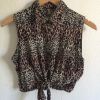 cc top imprimé leopard 