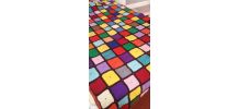 Dessus de lit au crochet, en laine, fait main