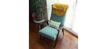 Fauteuil pieds compas mint