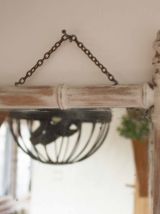 Miroir vintage imitation bambou