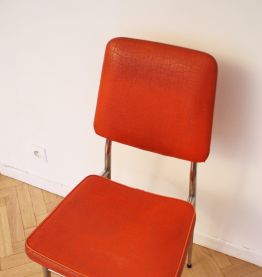 Chaise vintage pas cher orange 70's