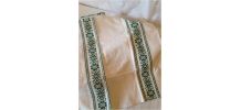 Nappe ronde et ses serviettes Motif basque