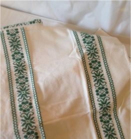 Nappe ronde et ses serviettes Motif basque