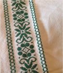 Nappe ronde et ses serviettes Motif basque