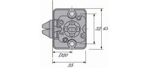 2 Serrures de rideau d'armoire à crochets - Pour cylindre 6195 HETTICH 