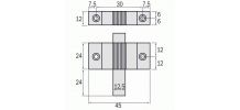  Loqueteaux pour châssis aluminium laqué blanc LA CROISÉE DS