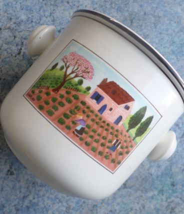 Cache pot 2 anses VILLEROY &amp; BOCH Design Naïf