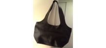 Sac à main cuir noir GROOM
