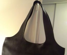 Sac à main cuir noir GROOM