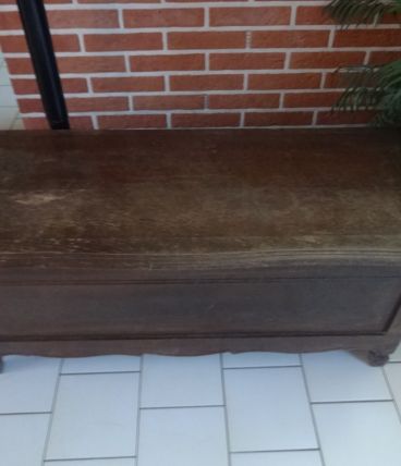 coffre de rangement en chene