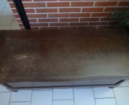 coffre de rangement en chene