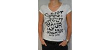 Tshirt graphique blanc &amp;amp; noir EDC by Esprit