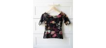 Haut épaules dénudes imprimés fleuris River island
