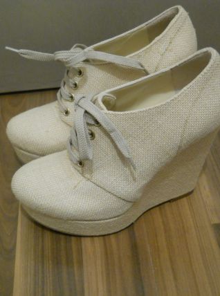 Bottines Compensées Beiges Cosmoparis 