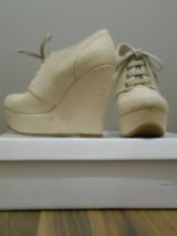 Bottines Compensées Beiges Cosmoparis 