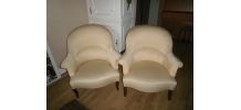 PAIRE DE FAUTEUILS CRAPAUD