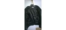 Veste en cuir noir