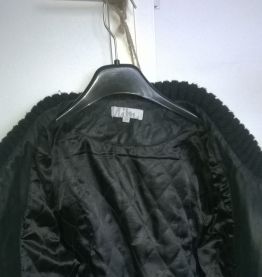 Veste en cuir noir