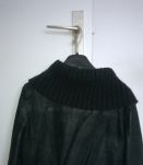 Veste en cuir noir
