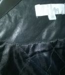 Veste en cuir noir