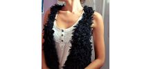 Gilet en laine DIY - Noir