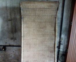 solarium chaise longue en rotin/bambou