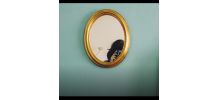 Petit miroir oval vintage