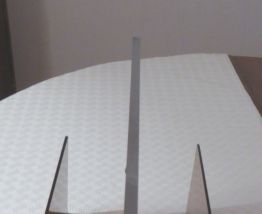 porte revue vintage en plexi fumé