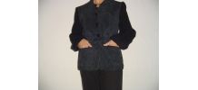 Veste vintage cuir/acrylique René Derhy 38/40