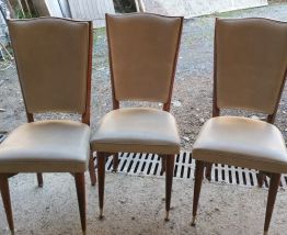 3 chaises vintage