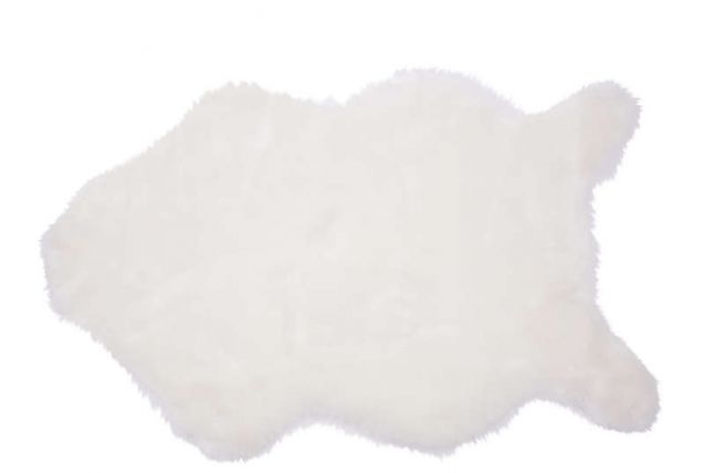 Tapis Carpette Peau Blanche 