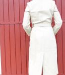 Manteau vintage cuir BLANCO -Madrid- 36/38