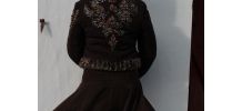 Blouson court simili peau/fourrure 36/38