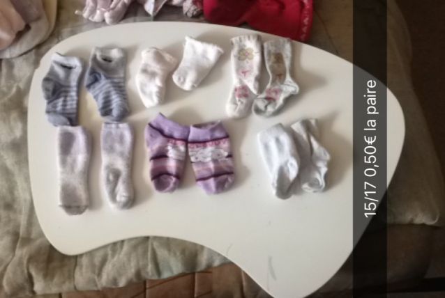 lot chaussettes 15/17