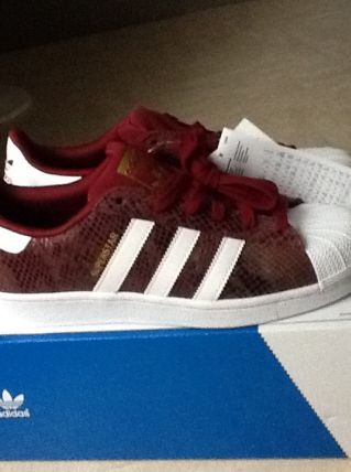 Adidas superstar bordeaux neuve