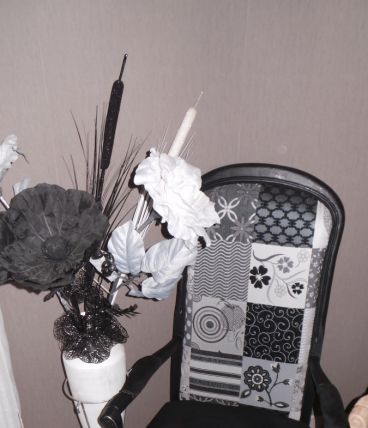 Fauteuil Voltaire patchwork 