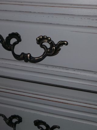 Commode style Louis xv blanc cassé