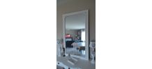 miroir blanc cassé 131 x 81 cm