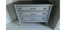 Commode gris ardoise et gris pastel 