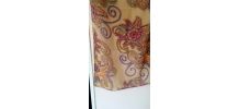  Foulard fantaisie - motifs floraux multicolores