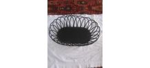 corbeille osier vintage