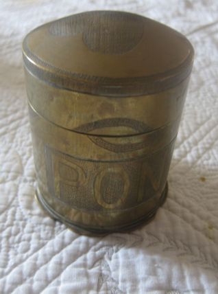 font d'obus , boite a bijoux , guerre de pontavet , Picardie 