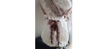Sac bourse coton blanc