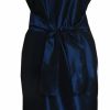 ROBE TAFFETAS BLEU NUIT
